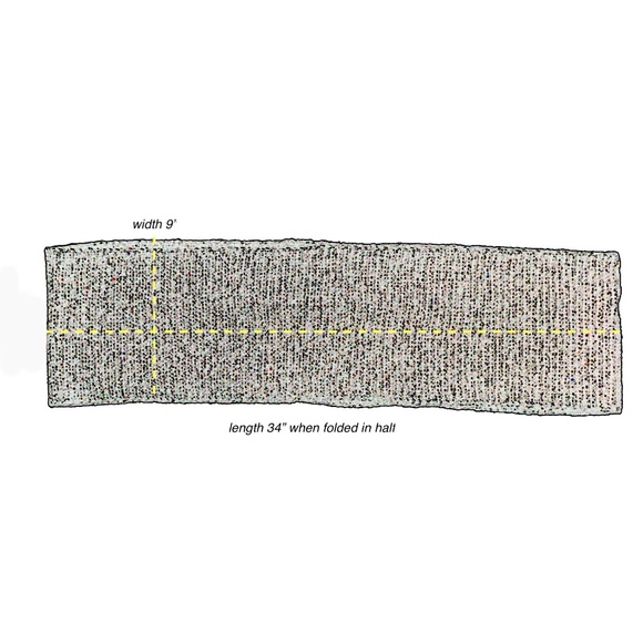 UN JOUR AILLEURS Eternity Scarf with Multicolour Micro Paillettes - Picture 13 of 13